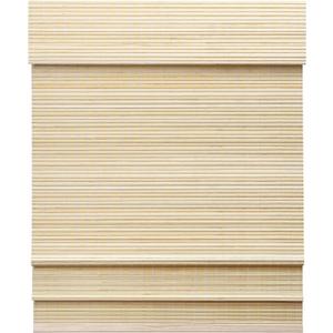 LazBlinds Cordless Bamboo Roman Shades, Privacy Window Treatment, Roll Up Bamboo Blinds for Windows, 47'' W x 60'' H (Privacy-dp-natural)
