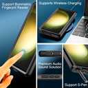 for Samsung Galaxy S23 Ultra Waterproof Case, with Built-in Screen Protector Dustproof Shockproof Full Body Underwater Protective Phone Case Cover for Samsung Galaxy S23 Ultra 5G 6.8"-Black