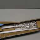 White Curtain Rods for Windows 32-50 inch with Twisted Cage Finials, Adjustable Heavy Duty Curtain Rods Set for Bedroom, Kitchen, Decorative 5/8" Diameter Curtain Rod