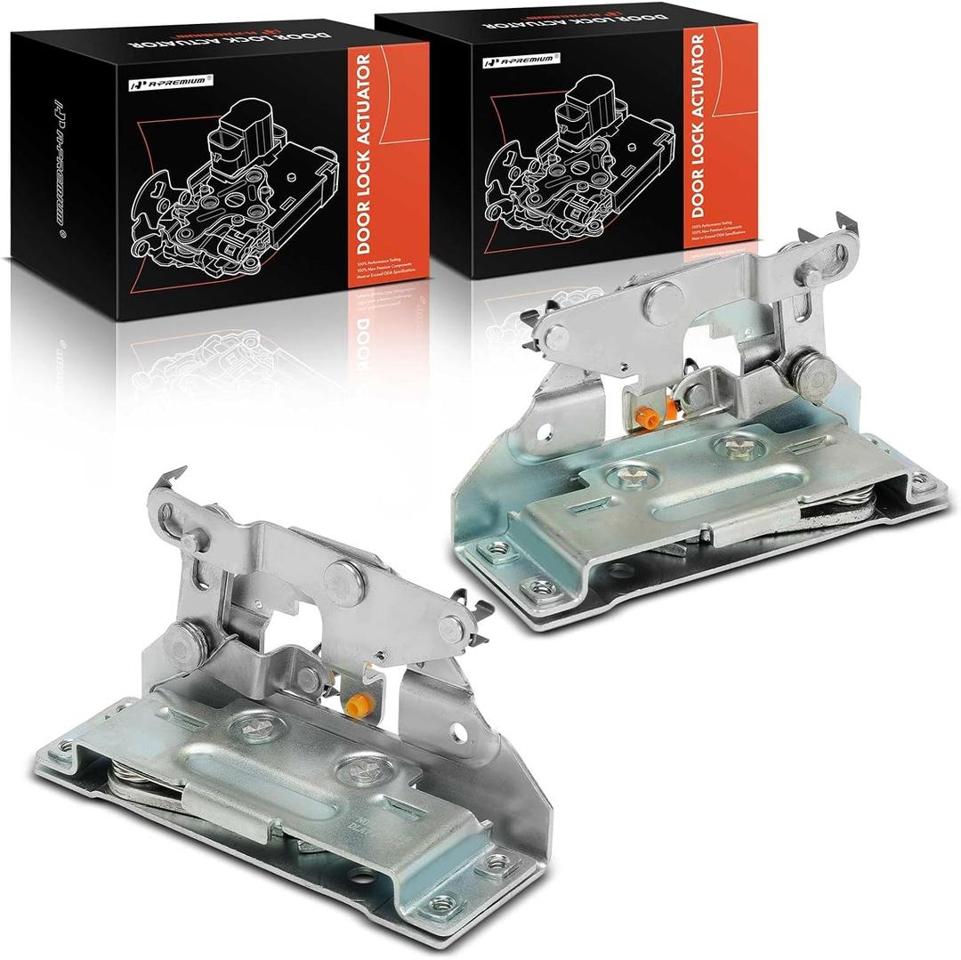 A-Premium Door Lock Latch Compatible with Jeep Vehicles - YJ Series Wrangler 1991 1992 1993 1994 1995, Full Doors Model - Front Driver and Passenger Side, 2-PC Set, Replace# 55074949