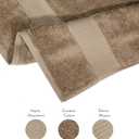 Luxury Oversized Bath Towels | 650 GSM, 34" x 56" | Hotel Quality, Soft & Highly Absorbent | Quick Dry, Thick, Combed Cotton Bathroom Towels | Mocha - 4 Pack