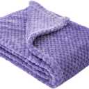 Fuzzy Blanket or Fluffy Blanket for Baby, Soft Warm Cozy Coral Fleece Toddler, Infant or Newborn Receiving Blanket for Crib, Stroller, Travel, Decorative (28Wx40L, XS-Iris)