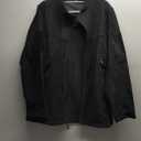 FREE SOLDIER Men's Tactical Long Sleeve Fleece Coat Weatherproof Full Zip Up Lightweight Fleece Jacket Sweatshirt (Large, Black)