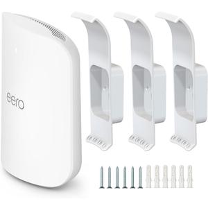 EERO Max 7 Wall Mount, Wall Brackets ABS Router Holder Compatible with eero Max 7 Extender Space Saving (3 Pack)