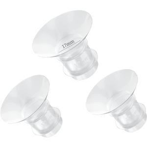 Flange Insert 3PC 17mm for Momcozy S12 pro/S9 pro/S9/S10/S12/Medela/Tsrete/Spectra/Bellababy etc 24mm Wearable Breast Pump, Reduce 24mm Tunnel Down to Other Correct Size