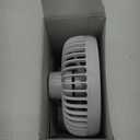 Oscillating Table Fan Small Oscillating Fan for Bedroom/Indoor/Outdoor Ultra Quiet Mini Desk Fan Auto 90 Rotated 4 Speeds 5in Wall Mounted Cordless Portable Rechargeable (White)