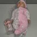 Aori Lifelike Reborn Baby Dolls - 18'' Realistic Newborn Girl Handmade Baby Doll with Pink Outfit & Birth Certificate - Weighted Body for Role Play, Gift for Kids Ages 3+