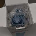 Insulated Water Bottle with Silicone Boot (36hrs Cold/18hrs Hot) - DIY Stickers, Leakproof, BPA Free, 24 oz [2-IN-1 LID] (Cyan)