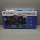 Comfort Zone 9-Inch Reversible Twin Window Fan with Remote Control 3-Speed Dual Blade Fan with Exhaust, Cooling & Circulate Modes, Expandable Width 23.5" to 37", Removable Bug Screen & Tabletop Feet