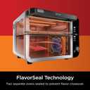 Ninja DCT401 12-in-1 Double Oven with FlexDoor, FlavorSeal & Smart Finish, Rapid Top Convection and Air Fry Bottom , Bake, Roast, Toast, Air Fry, Pizza and More, Stainless Steel, 18.6 in L x 16.39 in W x 13.26 in H