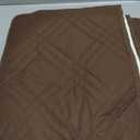 Turquoize Waterproof Armrest Covers for Chairs and Sofas 2 Pack Arm Protectors for Sofa with Side Pocket Anti-Slip Furniture Protector Washable Armrest Slipcovers Set of 2, Brown