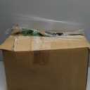 Lighted Artificial Christmas Urn Filler, 2 Pack Small Xmas Pine Tree Outdoor Decorations with Cones, Red Berries & 50 LED Lights, Light Up Planter Filler Decor for Porch Yard, Garden, Cemetery (Green & White)