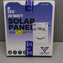 Voltset 12V Solar Battery Charger - 20W Waterproof Solar Power Trickle Charger Battery Maintainer Tender with Smart Charge Controller - Solar Panel Kit for Car RV Boat Marine Trailer Automotive