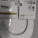 KOHLER 20111-0 Brevia, Slow Close Toilet Seat, Round Toilet Seat, Grip-Tight Bumpers Quick-Attach Hardware, White