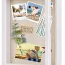 Love-KANKEI Shadow Box Frame 11x14 Shadow Box Display Case with Linen Back Memorabilia Awards Medals Photos Memory Box Gift Rustic White