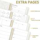 2026 Planner, Annecy Weekly  Monthly Planner 2026, Jan. 2026  Dec. 2026, 6.4" x 8.5" Monthly Agenda Planner with Tabs, Flexible Linen Cover, Spiral Binding, Double-sided Pocket, Bookmark, Beige