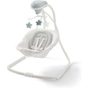 Graco Simple Sway Portable Baby Swing for Infants, Newborn Swing with 15 Songs and Sounds, Great Gift for New Parents, Baby Registry Must Have [MFD: 2025-12-20]