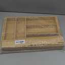 Bamboo Sliding Desk Drawer Organizer 9'' up to 18'' x 15'' x 2'' Expandable Office Desk Accessories Supplies Tray with 7 Compartments for Pens, Notebooks, Rulers, and Makeup Jewelry Vanity