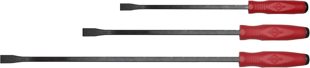Mayhew Tools 31091 Dominator Economy Curved Pry Bar, Red, Medium 3-Piece Set