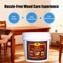 Light Natural Oak Advanced 5 Gallon Wood Sealant & Finish | Enhances Wood Grain | Flexible, Crack-Resistant Coat for Inside/Outside Terrace and Fence,Planting Boxes,Non-Toxic (EXP 10/07/2028)