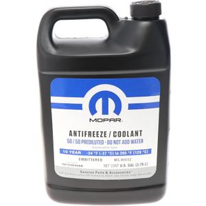 Mopar 68163849AB 10 Year/150,000 Mile Coolant 50/50 Premixed - Embittered, 1 Gallon