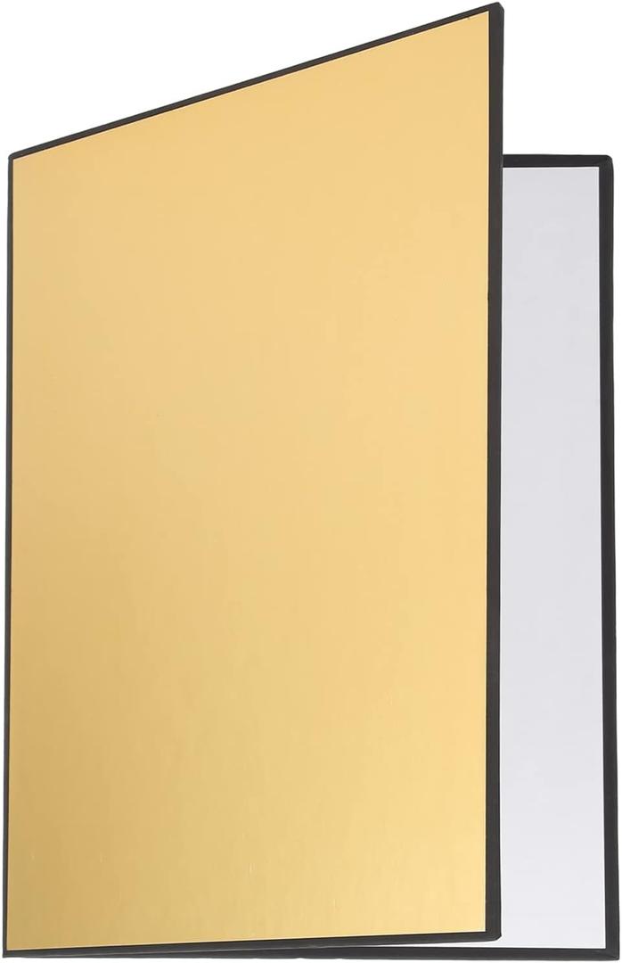 3-in Size Light Reflector Cardboard - D, e & Folding Photography Accessory for Brilli Lighting Control (Gold, White and Black)