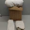 Bedsure Waffle Comforter Set King, Soft and Breathable Coconut White Bedding Comforter Set, 3 Pieces, 1 Waffle Weave Comforter (104"x90") and 2 Pillowcases (20"x36")