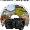 HobbyPark 12mm Hex RC Buggy Tires and Wheels Front & Rear for 1/12 1/10 Scale Models Car fit 2S 3S, Set of 4