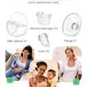 Wearable Breast Pump Accessories Milk Collector Cup Replacement Pump Parts Flange 27mm Compatible with Mommed TSRETE Missaa Mumgaroo S21/S19/S18 Pump, Bonus 1pcs Duckbill Valve&Silicone Diaphragm