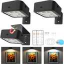 3 Pack Picture Lights for Wall, Rechargeable Battery Operated Wall Lights, Picture Frame Lights with 3 Lighting Modes, Wireless Magnetic Painting Light with Remote Control Timer (Black, 3 Pack)