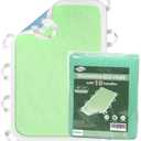Washable Bed Pads with 10 Sturdy Handles 4072 Extra Large Reusable Underpads 4-Layers Leakproof Chucks Pads Washable for Incontinence (Green,1 Pack)
