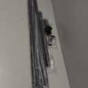 Tension Curtain Rod 51-165In(4.25-13.75Ft), Extra Long Outdoor Curtain Rod No Drilling for Window or Bathroom Patio, Adjustable Spring Shower Rod, Easy to Install Never Rust, Rod Diameter 1.26In-Black