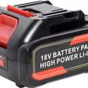 18v Battery Packs DC Version ChargersCompatible with 18 Volt for Cordless Power Tools Lithium-Ion 4.0Ah 72Wh Battery Whit dc Charging Port