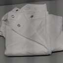 ALYVIA SPRING Long Fabric Shower Curtain Liner Waterproof - 72" x 78", Soft & Lightweight Long Shower Curtain with Magnets, Machine Washable - White