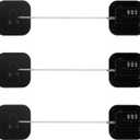 Refrigerator Lock, Heavy Duty Fridge Lock, Combination Lock for Refrigerator Cabinets, Drawers, Safety Lock, Easy Install No Keys Needed (Black-3Pack)