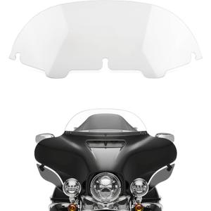7" Wave Windshield Windscreen Wind for Touring Street Glide Electra Glide FLHT FLHTCU Ultra Classic Glide FLHX FLHTK Tri Glide 1997-2013 Clear