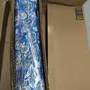 American Mahjong Set with Blue Carrying Bag, 166 White Tiles, 4 All-in-One Rack/Pushers, Mahjong Tiles Set (Ma Jong, Mah-Jongg, Majiang), 1.2" x 0.9" x 0.5"