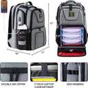 519 Fitness Meal Prep Backpack,Insulated Cooler Lunch Backpack with Computer Compartment,Hiking Picnic Cooler Backpack For Men and Women,3 Meal Containers,2 Ice Packs and Protein Shaker Included