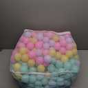 Amazon Basics BPA-Free Ball Pit Balls with Storage Bag, Crush-Proof Plastic for Toddlers Kids 12+ Months Play, 6 Pastel Colors, Pack of 400