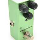 Electric Guitar Effects Pedal Mini Single Type DC 9V True Bypass (Vintage Overdrive) Green