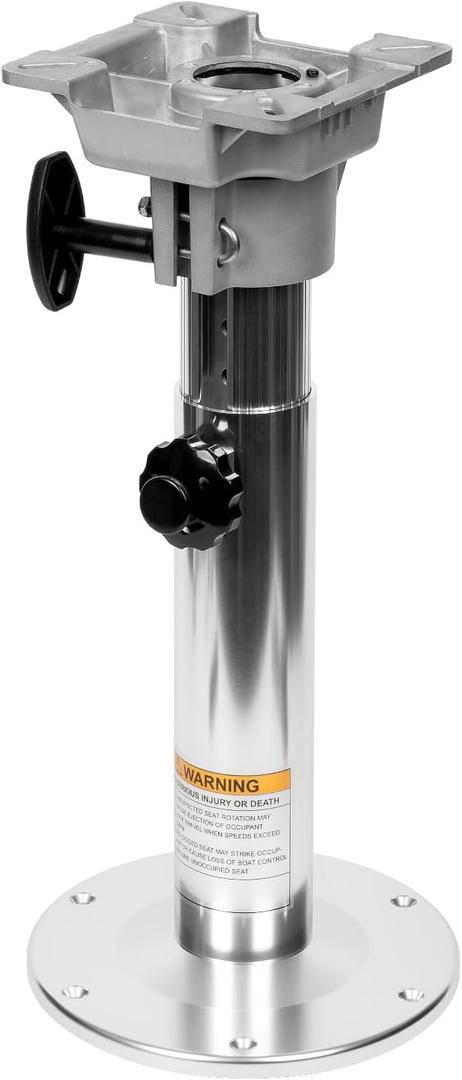 Boat accessories New Adjustable Boat Seat Pedestal Smooth 360 Rotation,Height Adjustable from 16" to 23", High Durability, Suitable for Most Vessel Seat(16" to 23" Pesestal)