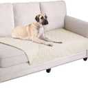 Ameritex Waterproof Blanket Reversible Dog Bed Cover Pet Blanket for Furniture Bed Couch Sofa (30x70 Inch (Pack of 1), Ivory)