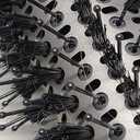 Shark FlexFusion Hair Dryer with Fusion Hair Brush, Ceramic Air Styler with Auto-Wrap Hair Curlers & Concentrator, Ceramic Plates, Metallic Mist HD641