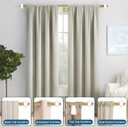 Heavy Duty Curtain Rods for Windows 48 to 84 Inch - 1 Inch Gold Curtain Rod - Adjustable Decorative Drapery Rods with Stacking Tower Full Transparency Finials and Aluminum Bracket