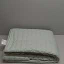 Amazon Basics Brushed Microfiber Quilt Set, Extra Soft with Natural Texture, 2-Piece,Twin/Twin XL, Grey