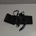 SUOSDEY Kids Jacquard Corset Belt with Soft Bones Girls Teens Pirate Halloween Renaissance Lace-up Black Waist Corset Belt (Fit Waist Size 20"-23")