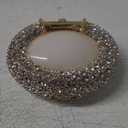 XNSYMJD Stones Clutch Women Luxury Crystal Evening Bag Rhinestone Evening Bag for Party and Wedding Unique Agate Stones Evening Bags Gold