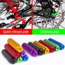Bike Pegs 4Pcs Aluminum Alloy Anti-Skid Lead Foot Bicycle Pegs 3/8 inch Axles