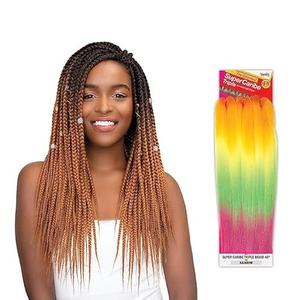 Janet Collection Pre-Stretched Super Caribe Triple Braid 48" Janet Collection Pre-Stretched Super Caribe Triple Braid 48"