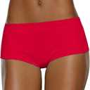 Fruit of the Loom Women's Beyondsoft Panties, Boyshort-Cotton Blend-6 Pack, 5 (S)